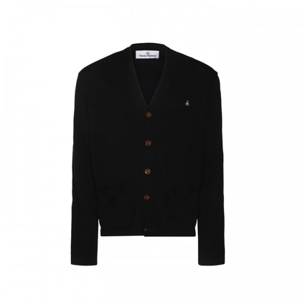 ◆당일◆25FW ORB 로고 자수 알렉스 ALEX 가디건 블랙 27010014 Y0021 N401