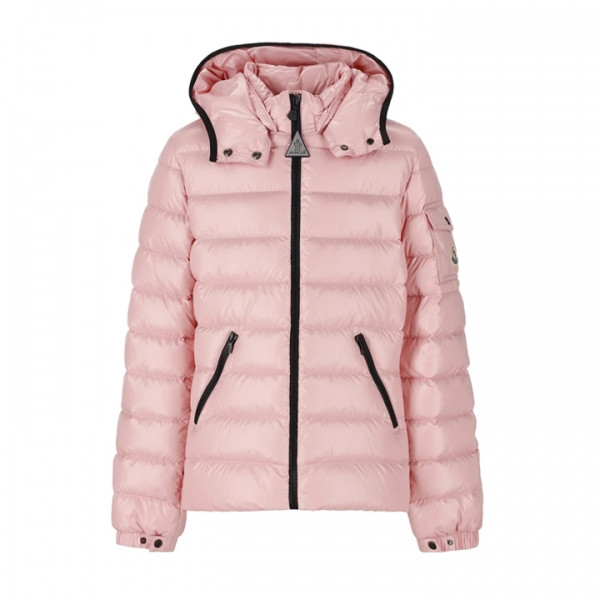◆키즈◆25FW 키즈 BADY 로고 패치 퀄팅 후드 패딩자켓 라이트핑크 1A527 10 68950 523