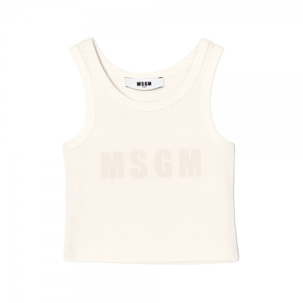 키즈 로고 민소매 티셔츠 오프화이트 S6MSJGTA159 002