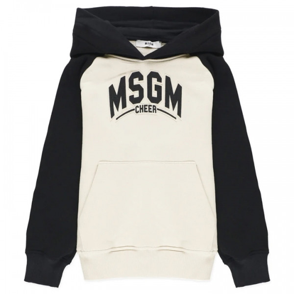 ◆키즈◆24FW 키즈 로고 후드티 크림블랙 F4MSJBHS225 01305