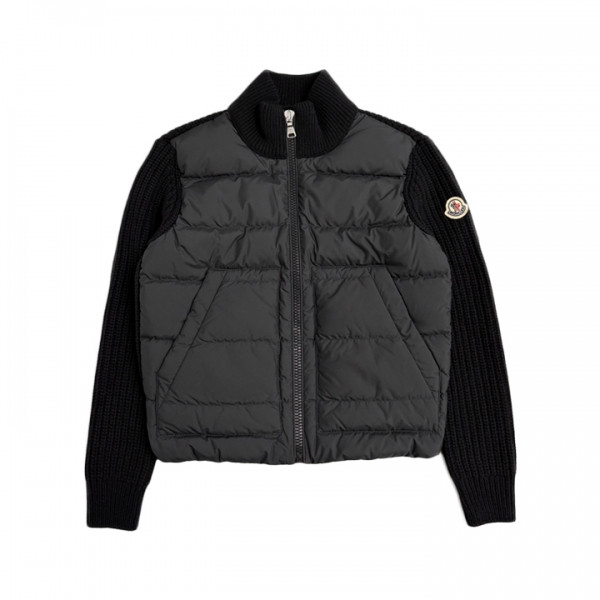 ◆키즈◆키즈 로고 패치 니트 믹스 경량패딩 블랙 K2 954 9B000 08 M1241 999