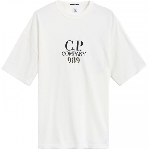◆당일◆24SS 로고 자수 티셔츠 화이트 16CMTS231A 005697G 103