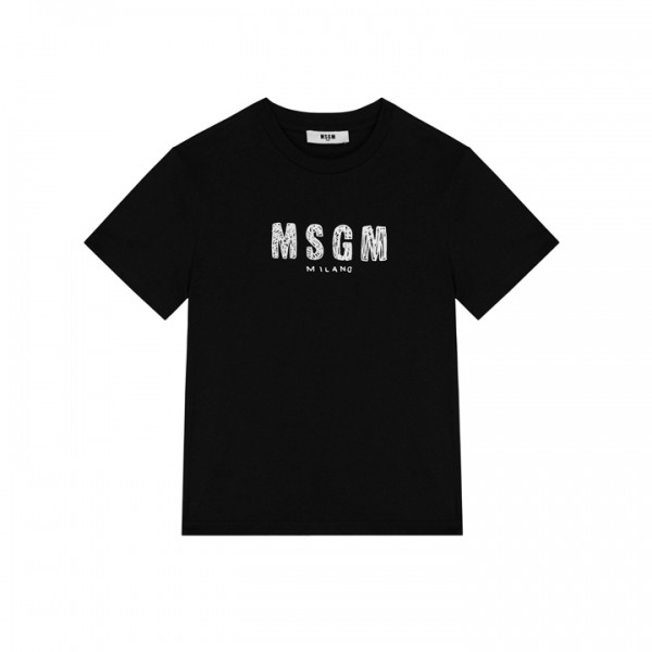 ◆키즈◆여성 저지 티셔츠 블랙 S6MSJUTH004 110