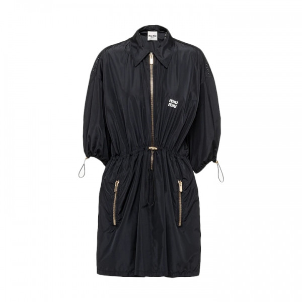 ◆당일◆25FW 테크니컬 실크 미니 드레스 블랙 MF4806 121G F0002