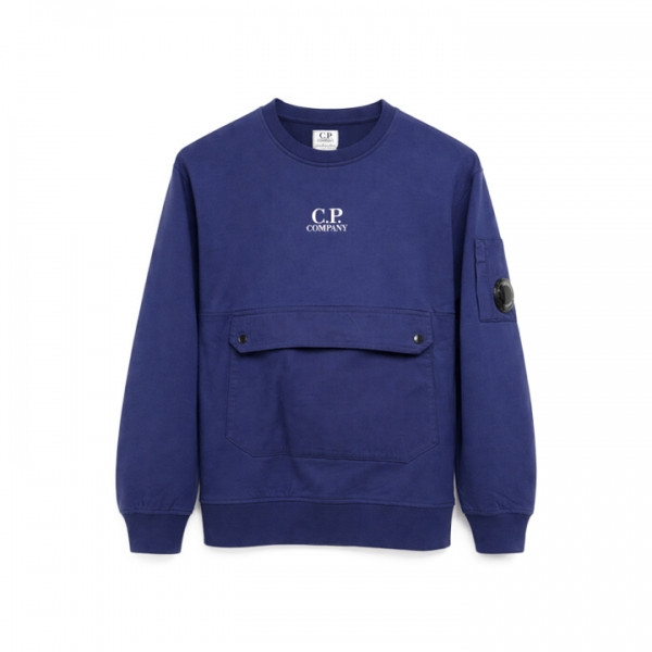 ◆키즈◆키즈 렌즈 와펜 포켓 맨투맨 퍼플블루 20CKSS060B 00LCC02 878