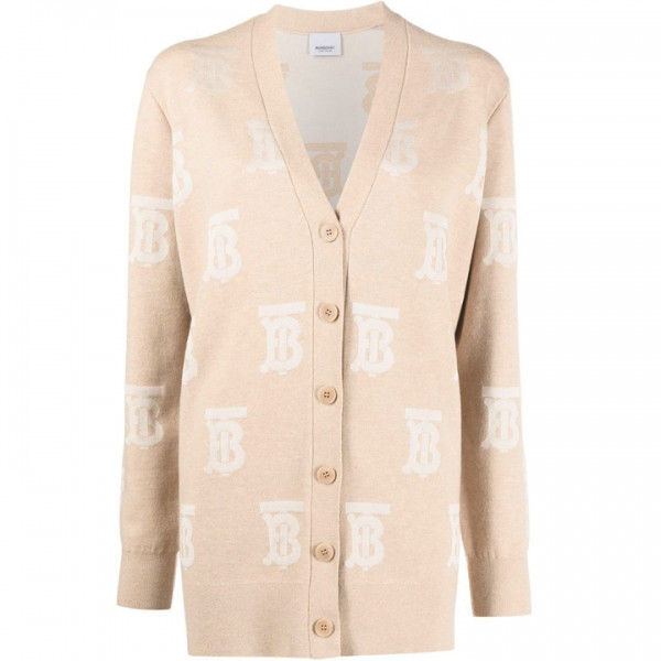 ◆당일◆22FW SALENA TB 로고 가디건 라이트카멜 8052407