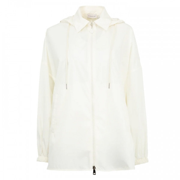 ◆당일◆25FW 로고 패치 후드 바람막이 자켓 화이트 2F000 13 596TM 032