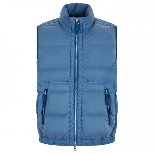 ◆당일◆25FW 와펜 심리스 터널 나일론 다운 TC 패딩조끼 스틸블루 K2S15 G100007 S0028 V002B