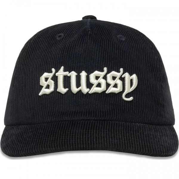 ◆당일◆24SS 코듀로이 OE 로고 자수 캡모자 블랙 1311137 BLACK