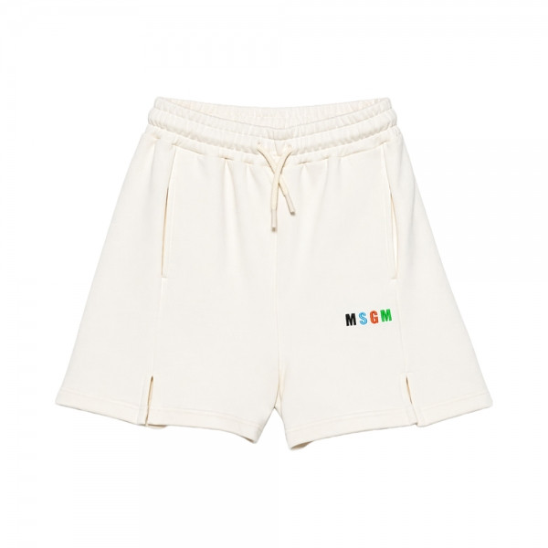 키즈 컬러 로고 버뮤다 팬츠 크림 S6MSJBBE235 013