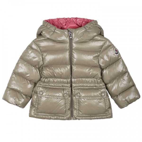 ◆키즈◆24FW 키즈 AMIR 로고 패치 패딩자켓 베이지 1A000 41 5963V 220