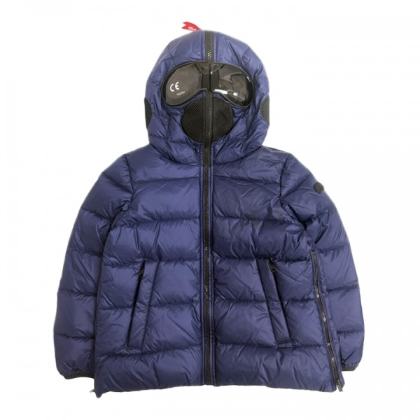 ◆키즈◆키즈 나일론 립스탁 사이드집업 고글패딩 인피니티 블루 JG 540B T KJ5 234