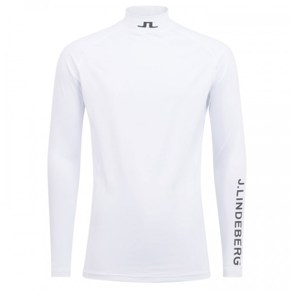 ◆당일◆24FW 아엘로 AELLO 하이넥 슬림핏 티셔츠 화이트 GMJT06334 0000