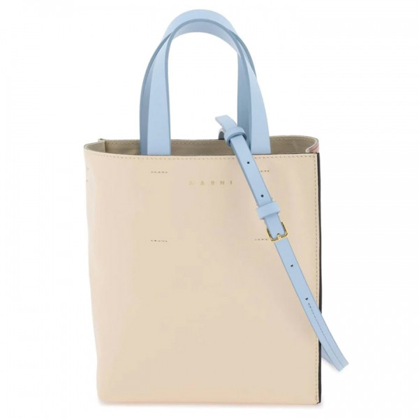 ◆당일◆23FW 컬러 블록 MUSEO 토트&숄더백 아이보리 SHMP0040Q0 P2644 ZO583