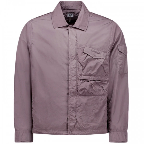 ◆당일◆24FW 크롬-R 로고 자수 셔츠자켓 라벤더 17CMOS090A 005904G 735
