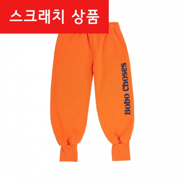 ◆스크래치◆키즈 로고 프린트 조거팬츠 오렌지 B125AC140 811