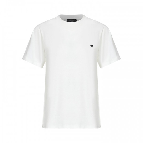 ◆당일◆25FW 베나코 VENACO 자수 로고 티셔츠 화이트 2525976021 001