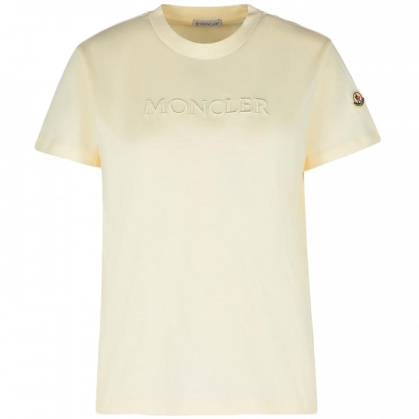 ◆당일◆25SS 로고 패치 티셔츠 아이보리 8C000 08 89AUO 037