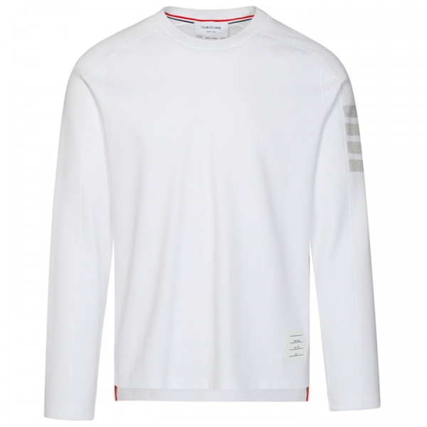 ◆당일◆25SS 사선 완장 긴팔 티셔츠 화이트 MJS245A 07323 100
