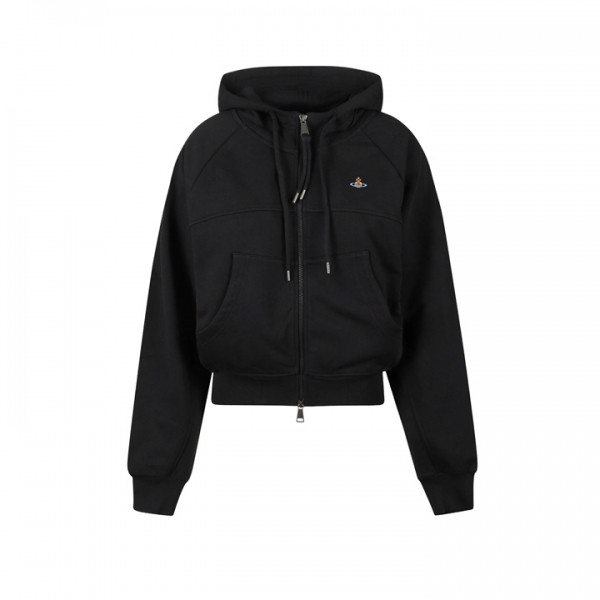 ◆당일◆25FW ORB 로고 크롭 나그랑 후드집업 블랙 1I010012 J006O N401