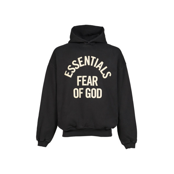 26SS 에센셜 캠퍼스 90s 기모 후드티 페이드블랙 192SP266701F FADED BLACK