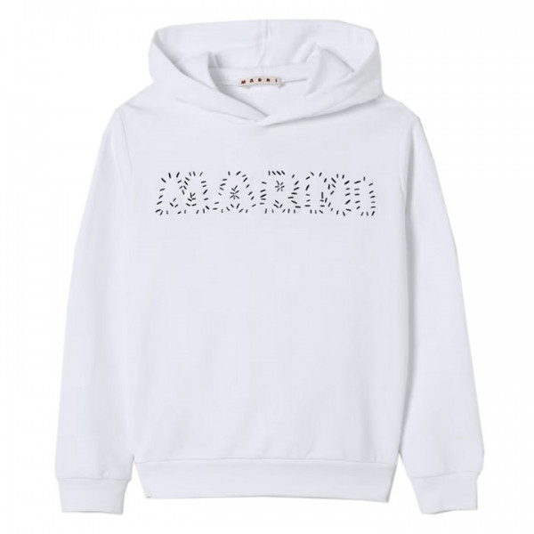 ◆키즈◆25SS 여성 로고 자수 후드티 화이트 M01409 M00V1 0M100