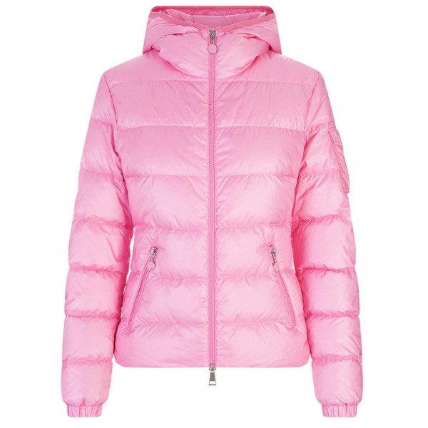 ◆당일◆24FW 글레스 GLES 로고 패치 후드 패딩 자켓 네온핑크 1A000 10 595ZZ 538