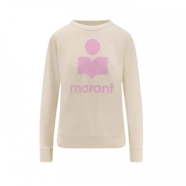 ◆당일◆26SS 밀리니 MILLYNY 벨벳 로고 맨투맨 에쿠르/핑크 SW0160FA D1M04E ECPK