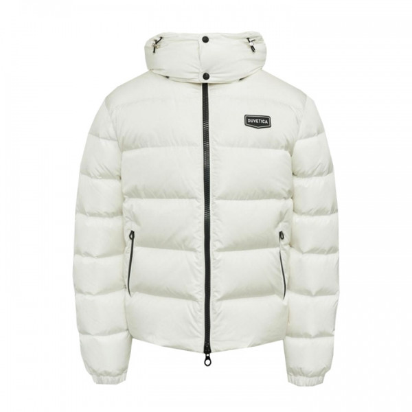 ◆당일◆아프리카 APRICA 로고 패치 패딩 자켓 화이트 VUDJ20235K0001 WHS