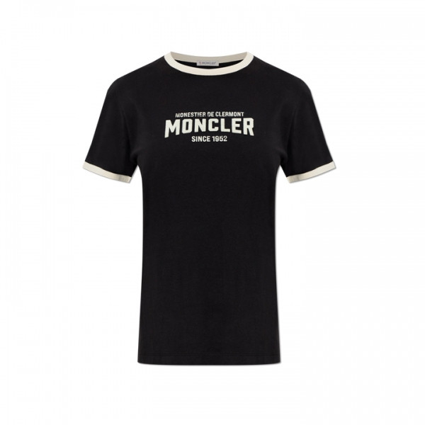 ◆당일◆26SS 플록 로고 티셔츠 블랙 8C000 31 89AUO P90