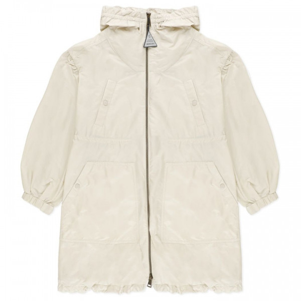 ◆키즈◆25SS 키즈 BESSIE 로고 패치 후드 자켓 아이보리 1C000 09 53A5E 201
