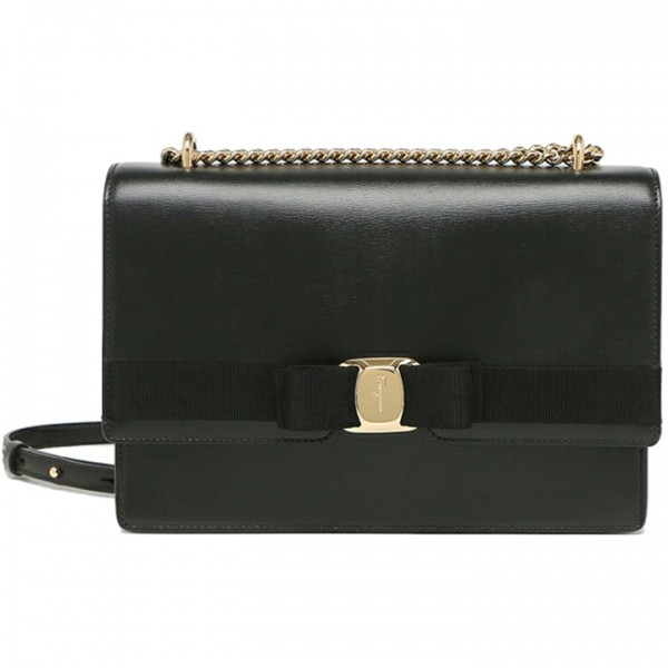 ◆당일◆24FW 바라 VARA 보우 미디엄 숄더&크로스백 블랙 21-I284 0733460