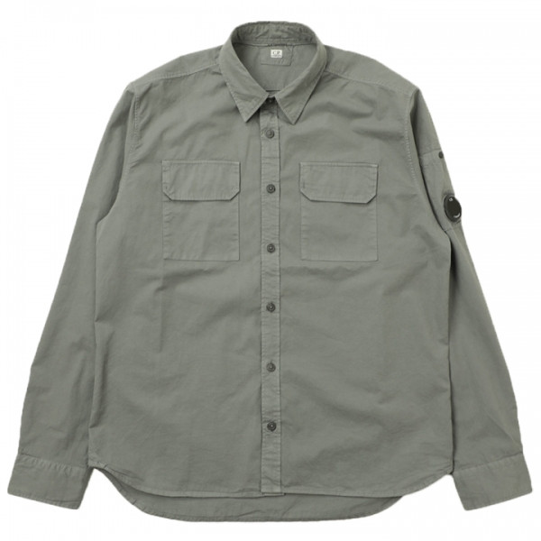 ◆당일◆25SS 렌즈 와펜 롱 슬리브 셔츠 그레이 18CMSH140A 110143G 935