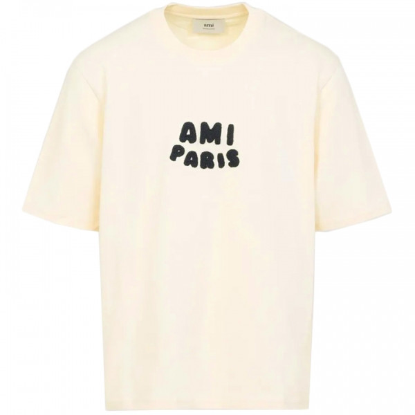 ◆당일◆25SS 크로셰 로고 티셔츠 크림화이트 UTS075 726 136