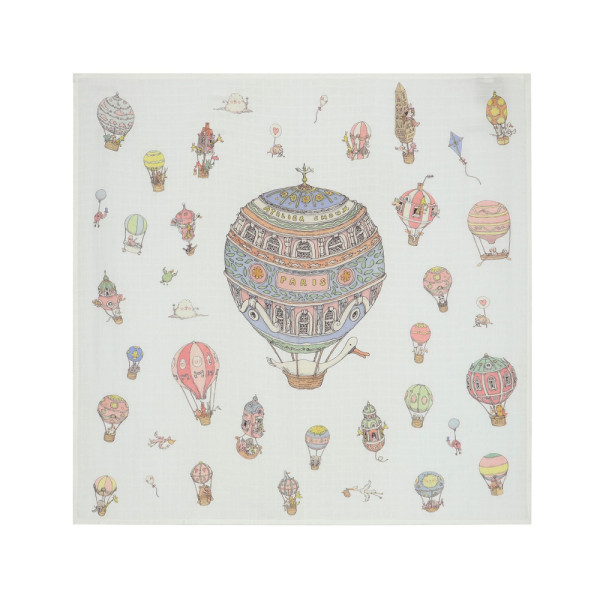 까레 열기구 프린팅 블랭킷 멀티 CARRE HOT AIR BALLOONS