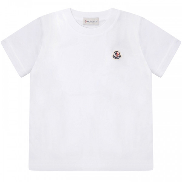 ◆키즈◆24SS 키즈 로고 패치 티셔츠 화이트 8C000 18 83907 001