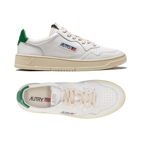 26SS 메달리스트 로우탑 스니커즈 화이트/그린탭 AULM LL20