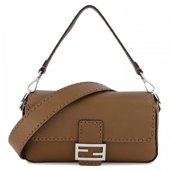 ◆당일◆24FW FF 은장로고 바게트 숄더백 브라운 8BR600 ARBB F1NPG