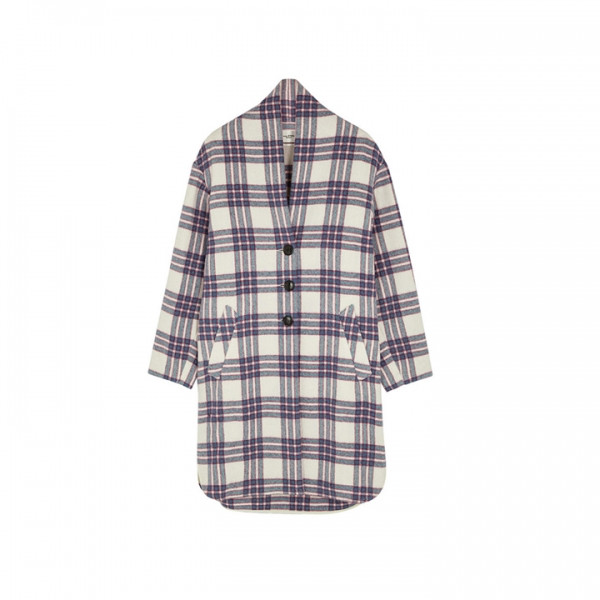 ◆15주년◆가브리엘 GABRIEL 체크 울코트 블루 MA0109 21P064E 30BU