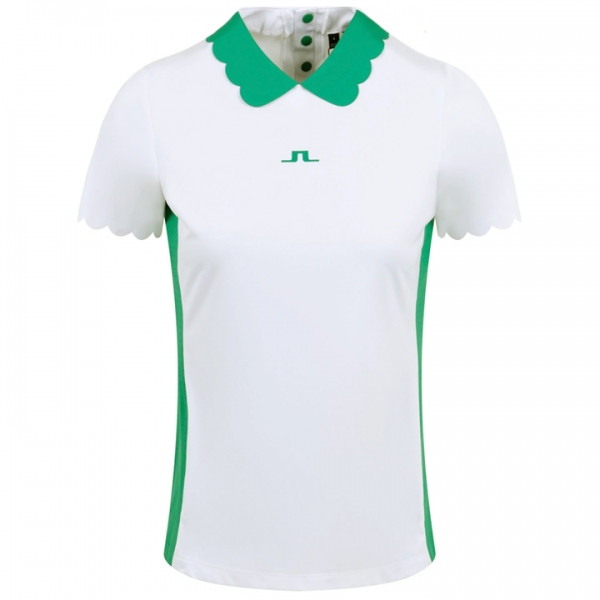 ◆당일◆23SS 엘리나 ELINA POLO 로고 티셔츠 화이트 GWJT08090 0000