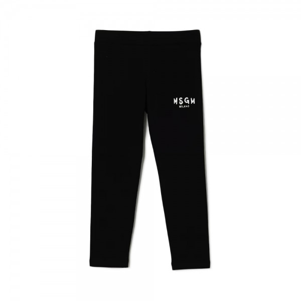 키즈 로고 스트레치 져지 레깅스 팬츠 블랙 S6MSJGLG067 110