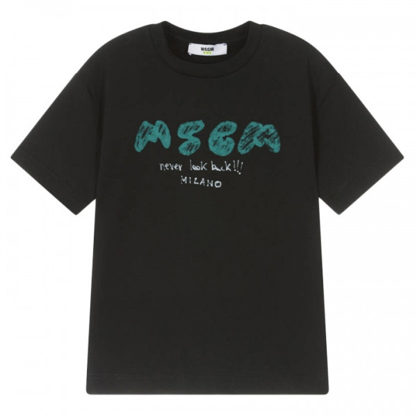 ◆키즈◆25SS 키즈 로고 프린트 티셔츠 블랙 S5MSJBTH295 110