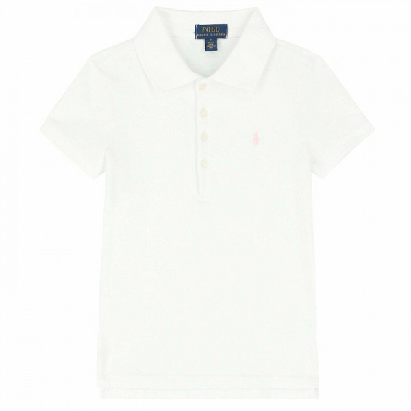 ◆키즈◆23SS 키즈 포니 자수 카라 티셔츠 화이트 573242 005