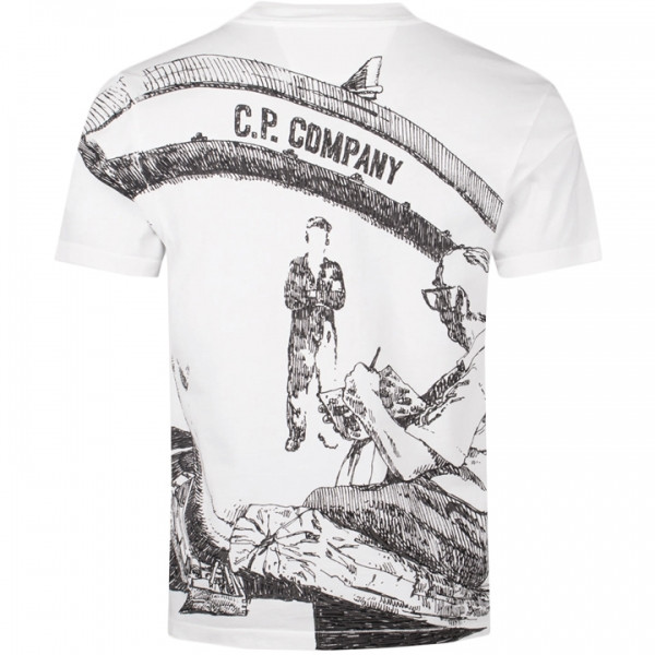 ◆당일◆25SS 아트워크 로고 티셔츠 화이트 18CMTS317A 005431G 103