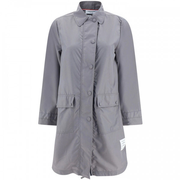 ◆당일◆23FW 밀리터리 립스탑 라운드 카라 오버 코트 메드그레이 FJT285A F0197 035