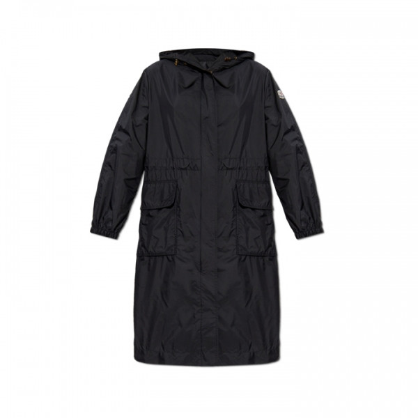 ◆당일◆25FW 히엔고스 HIENGOS 로고 패치 롱 후드 자켓 블랙 1C000 20 53A5E 999