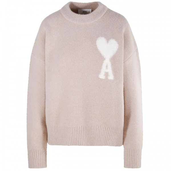 ◆당일◆24FW 빅 하트 로고 알파카 니트 로즈파우더 UKS025 KN0032 685