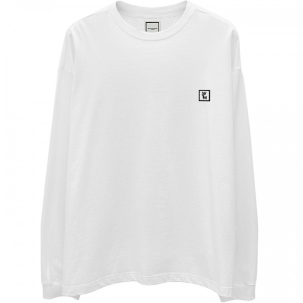 ◆당일◆25SS 백로고 롱 슬리브 티셔츠 화이트 W243TS17 712W