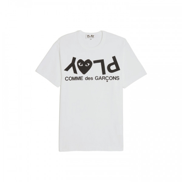◆당일◆26SS 플레이 로고 티셔츠 화이트 AX-T068-051-1