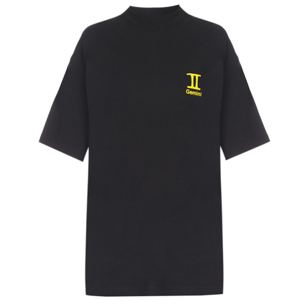 ◆12주년◆GEMINI 프린트 티셔츠 블랙 WSS18TR1 GEMINI
